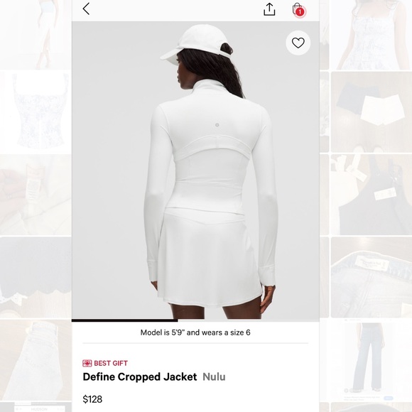 lululemon athletica White Cropped Jacket - Picture 2 of 5
